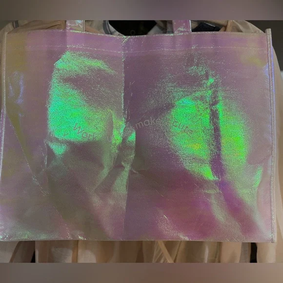 NWOT POPFLEX Holographic Tote Bag - Picture 5 of 7